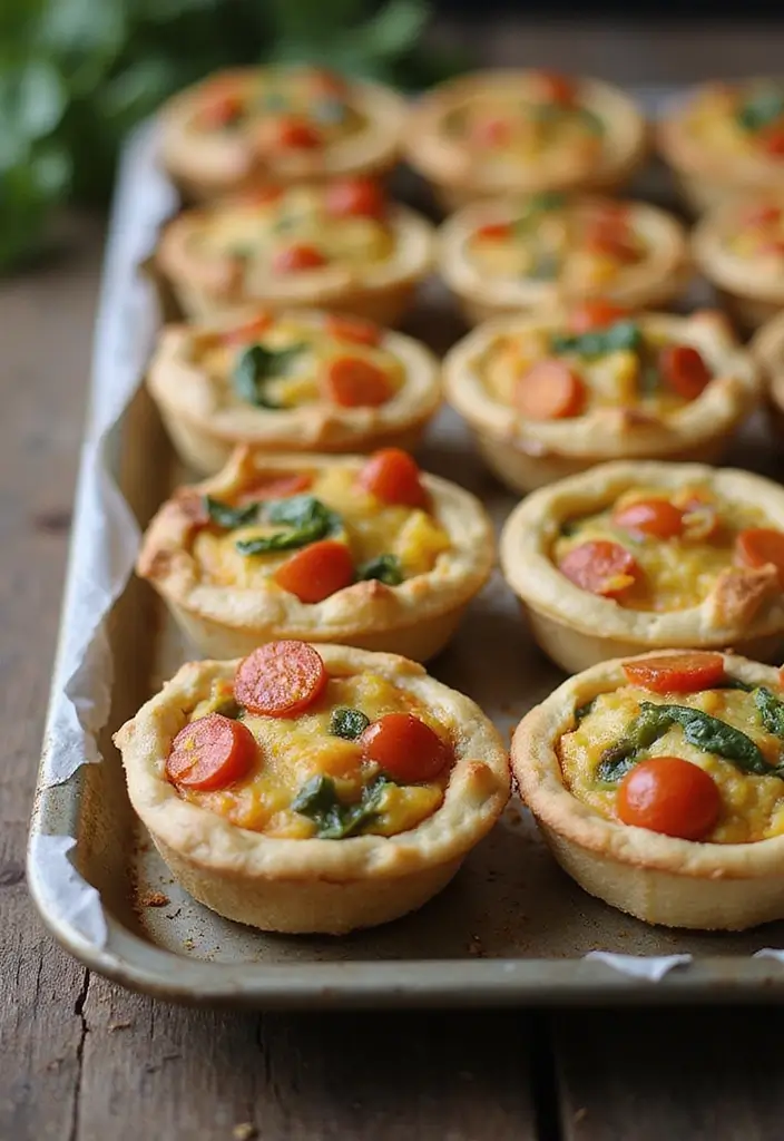 25 Aesthetic Lunch Ideas for School That Look as Good as They Taste - 13. Mini Quiches