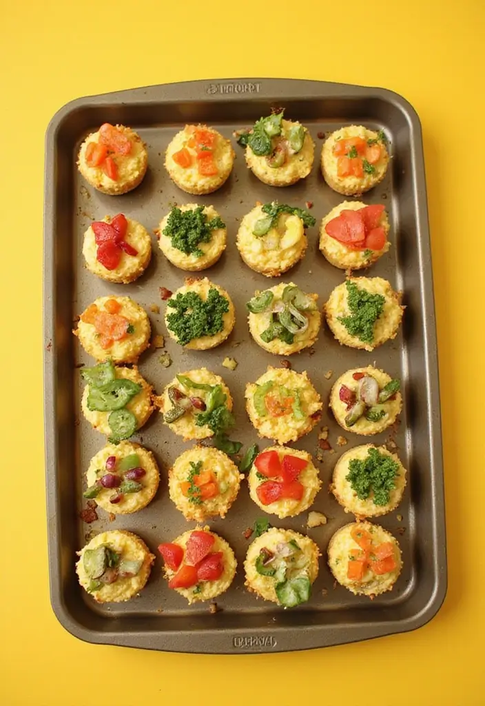 25 Aesthetic Lunch Ideas for School That Look as Good as They Taste - 17. Veggie-Packed Egg Muffins