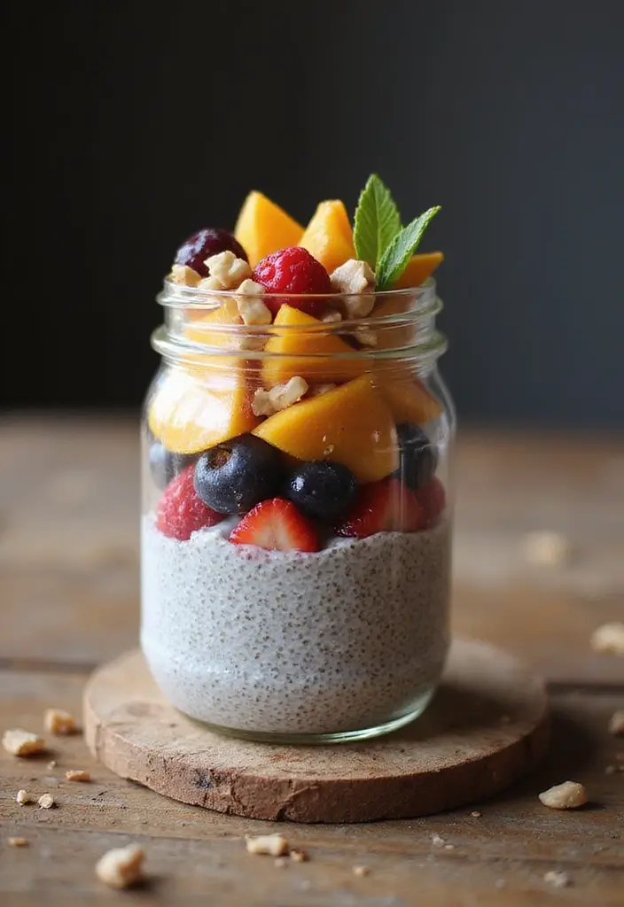 25 Aesthetic Lunch Ideas for School That Look as Good as They Taste - 25. Chia Seed Pudding