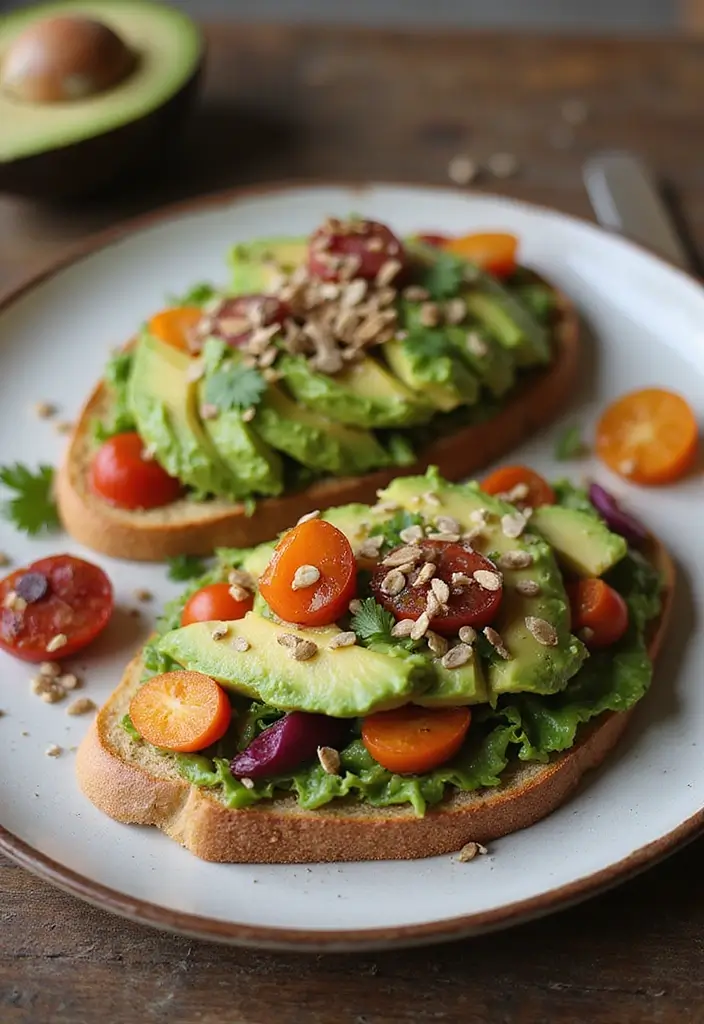 25 Aesthetic Lunch Ideas for School That Look as Good as They Taste - 7. Creamy Avocado Toast