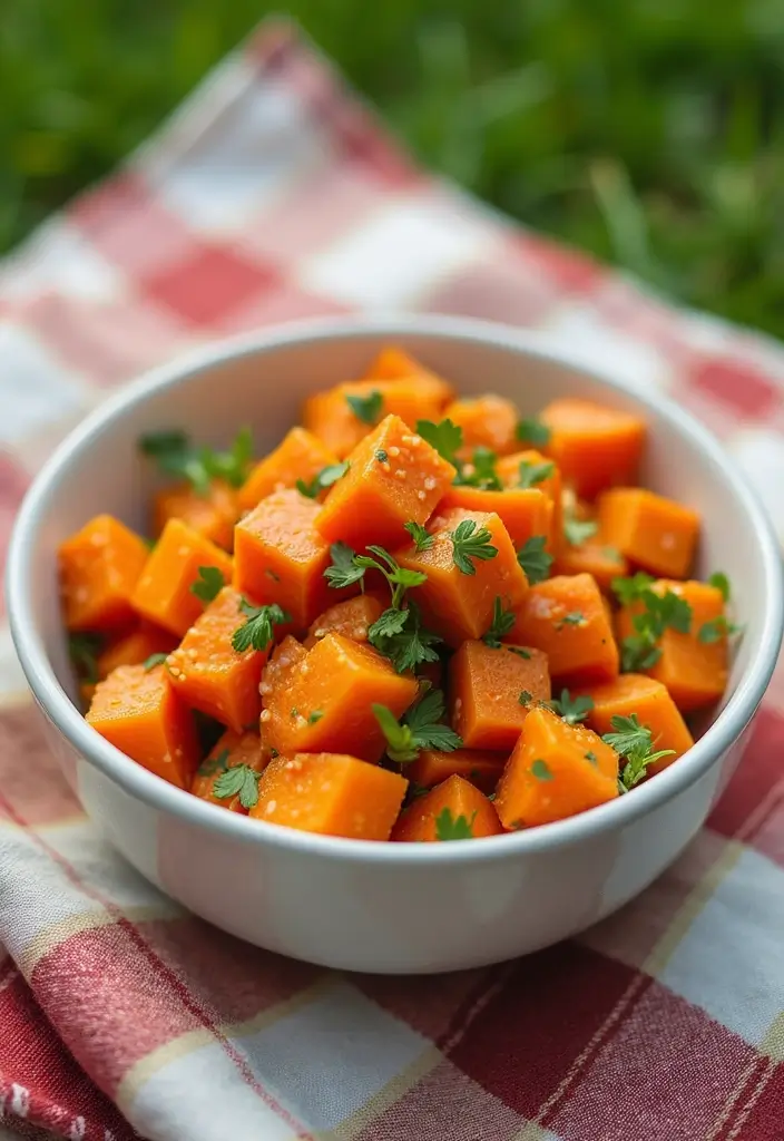 25 Easy Beach Picnic Food and Lunch Ideas Everyone Will Enjoy 94 25 Easy Beach Picnic Food and Lunch Ideas Everyone Will Enjoy - 16. Sweet Potato Salad