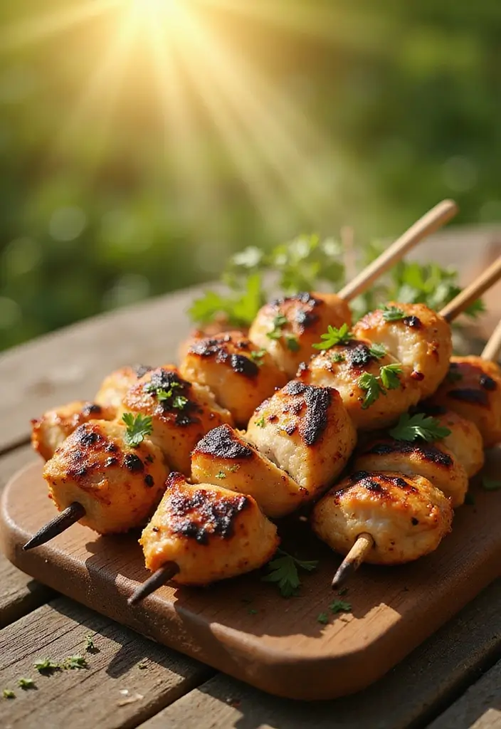 25 Easy Beach Picnic Food and Lunch Ideas Everyone Will Enjoy 108 25 Easy Beach Picnic Food and Lunch Ideas Everyone Will Enjoy - 18. Grilled Chicken Skewers