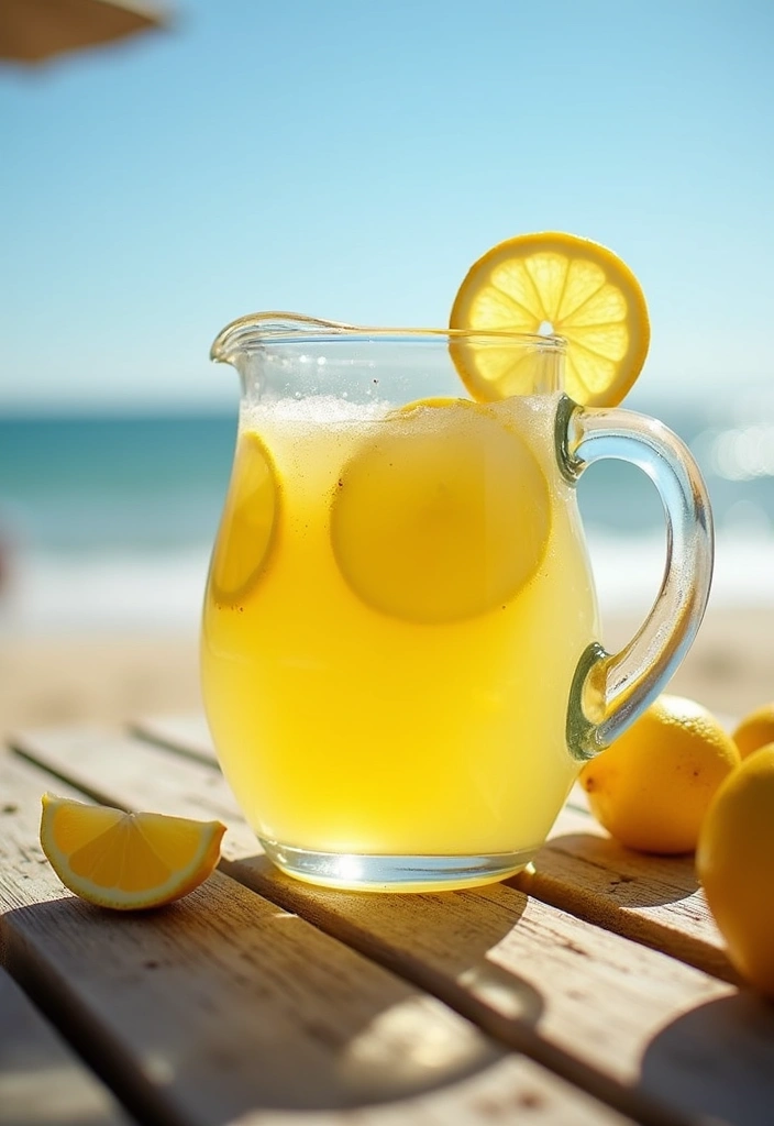 25 Easy Beach Picnic Food and Lunch Ideas Everyone Will Enjoy 140 25 Easy Beach Picnic Food and Lunch Ideas Everyone Will Enjoy - 24. Homemade Lemonade