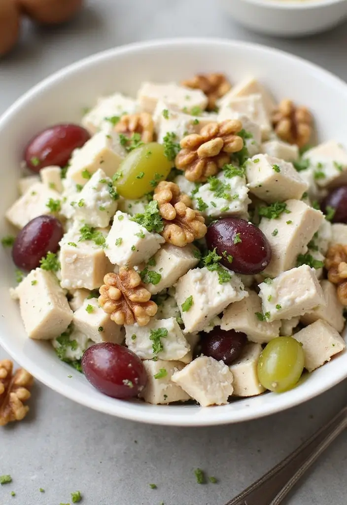 25 Easy High Protein Lunch Ideas for Muscle and Energy - 1. Greek Yogurt Chicken Salad