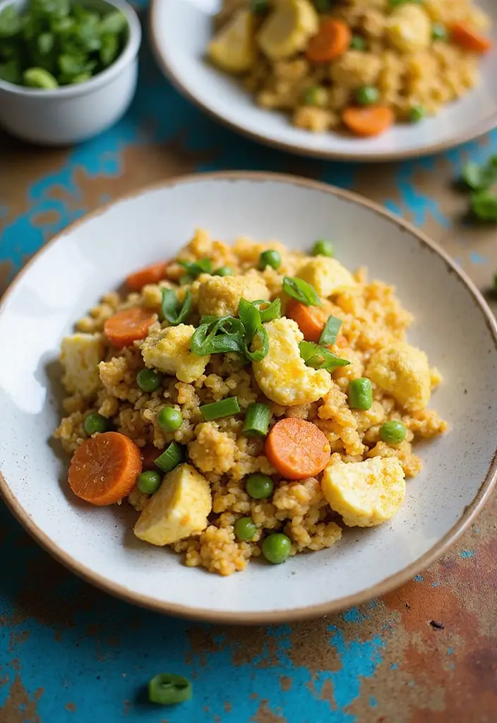 25 Easy High Protein Lunch Ideas for Muscle and Energy - 17. Cauliflower Fried Rice