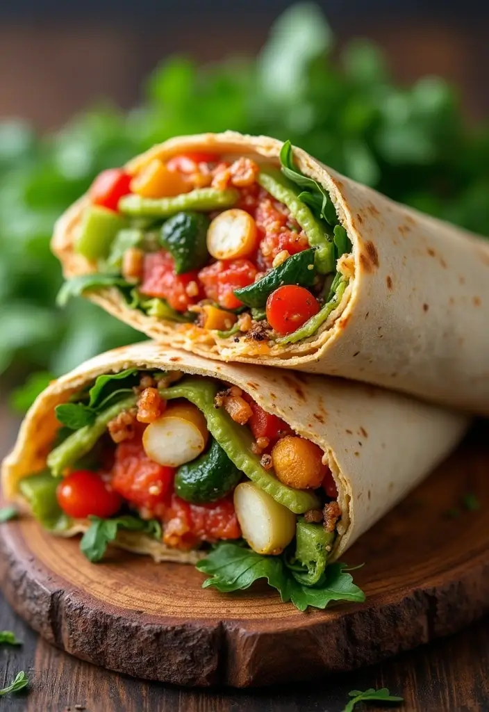 25 Easy High Protein Lunch Ideas for Muscle and Energy - 24. Mediterranean Chicken Wraps