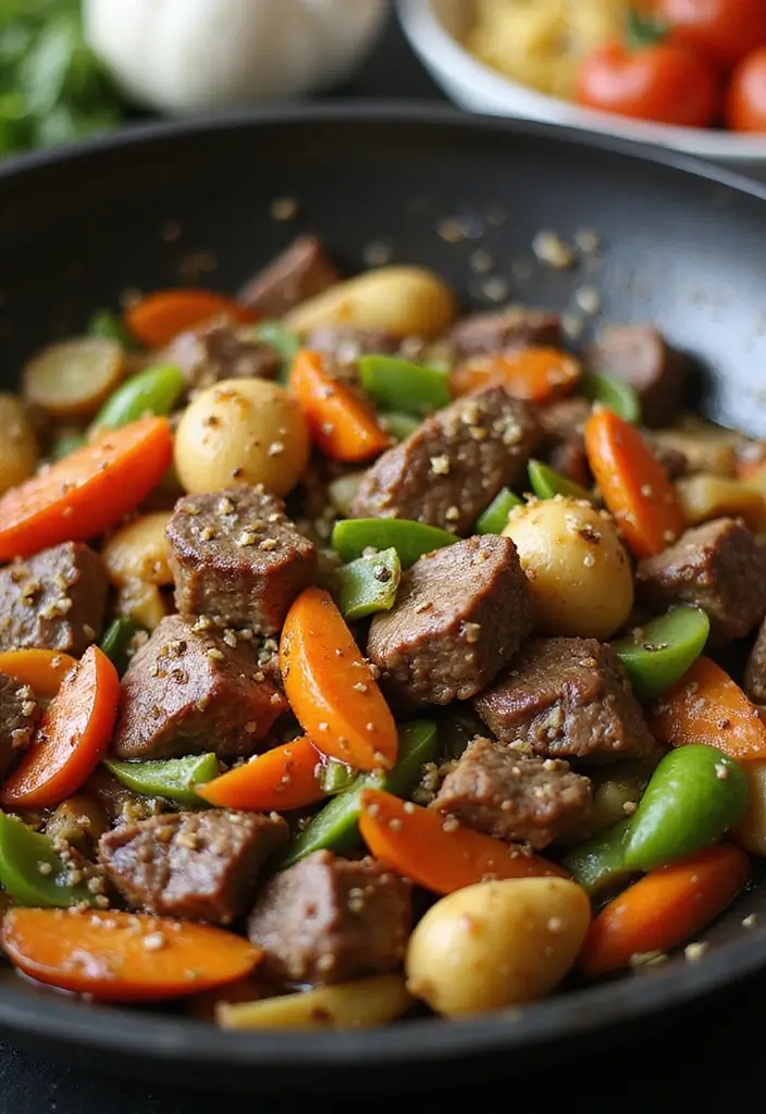 25 Easy High Protein Lunch Ideas for Muscle and Energy - 9. Beef and Vegetable Stir-Fry