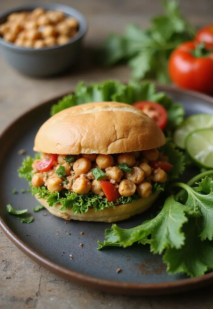25 Easy and Cheap Lunch Ideas for When You’re on a Budget - 1. Chickpea Salad Sandwich
