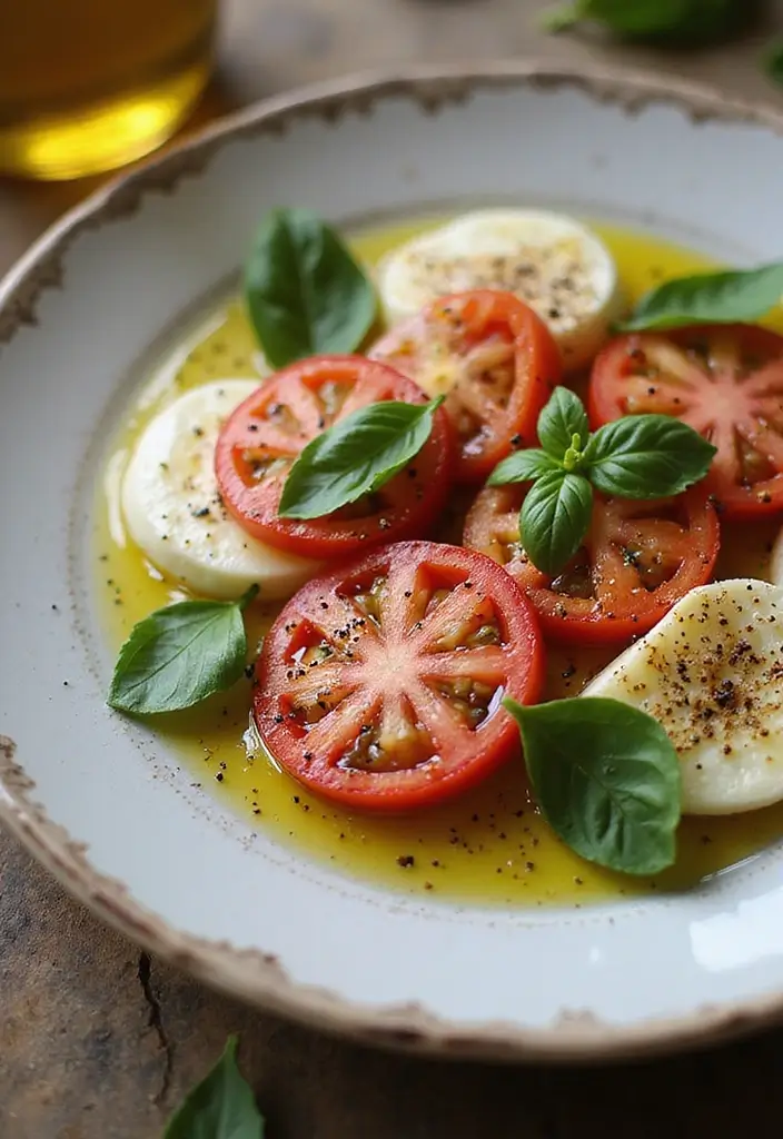 25 Easy and Cheap Lunch Ideas for When You’re on a Budget - 12. Tomato and Mozzarella Salad