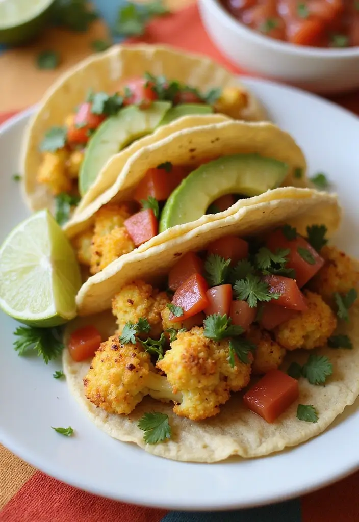 25 Easy and Cheap Lunch Ideas for When You’re on a Budget - 13. Cauliflower Tacos