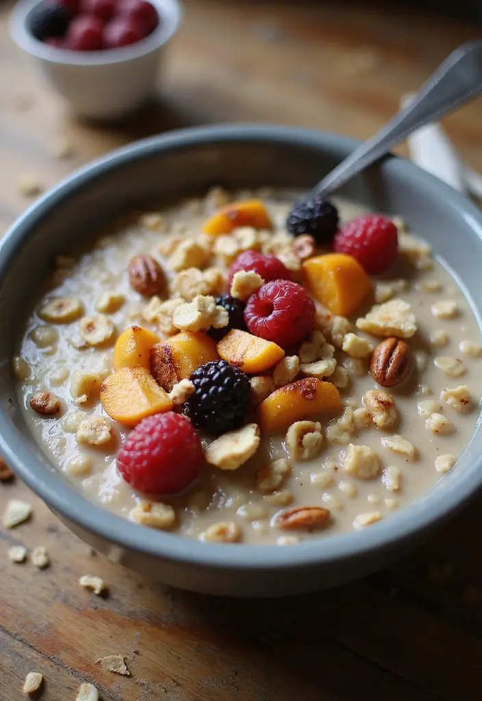 25 Easy and Cheap Lunch Ideas for When You’re on a Budget - 14. Oatmeal with Fruits and Nuts