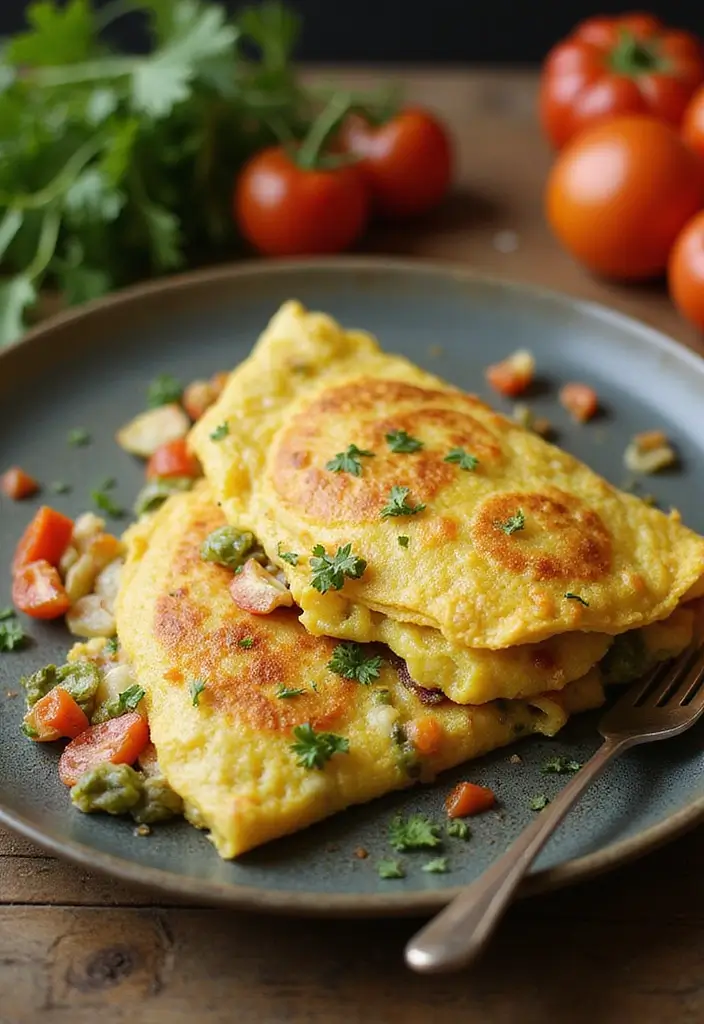 25 Easy and Cheap Lunch Ideas for When You’re on a Budget - 17. Veggie Omelette
