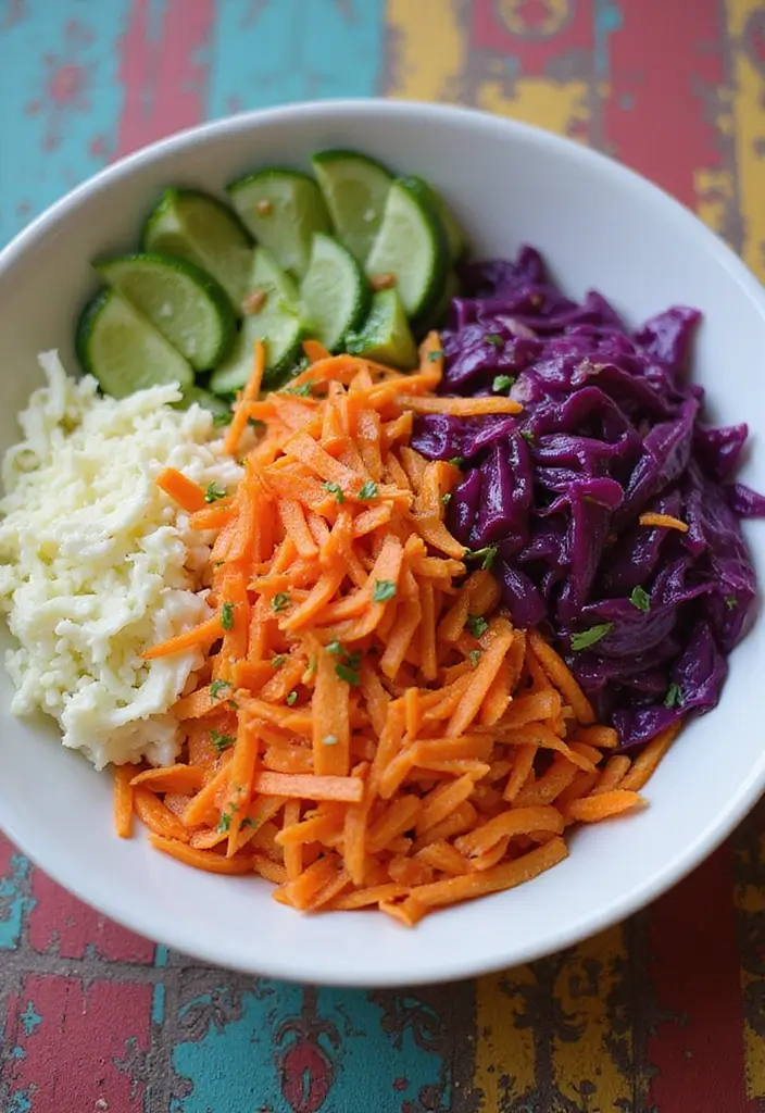 25 Easy and Cheap Lunch Ideas for When You’re on a Budget - 21. Cabbage and Carrot Slaw
