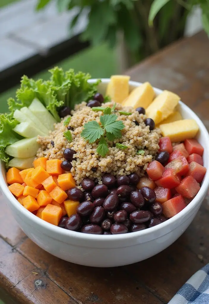 25 Easy and Cheap Lunch Ideas for When You’re on a Budget - 3. Quinoa and Black Bean Salad