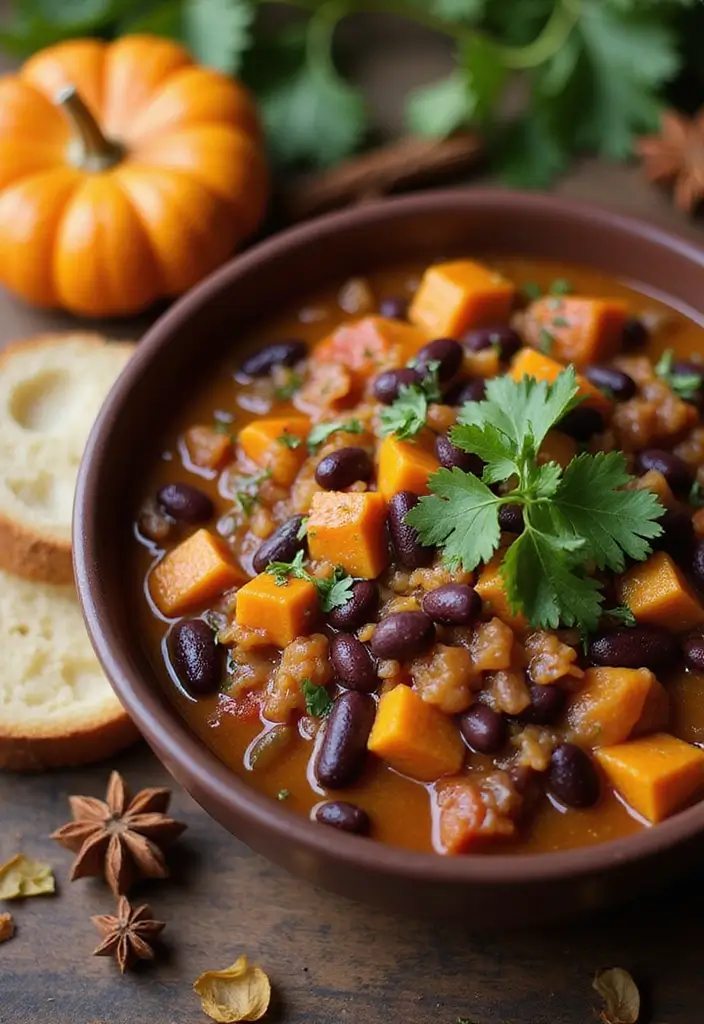 25 Fall Lunch Ideas for Work That Feel Cozy and Comforting 1 25 Fall Lunch Ideas for Work That Feel Cozy and Comforting - 1. Pumpkin and Black Bean Chili