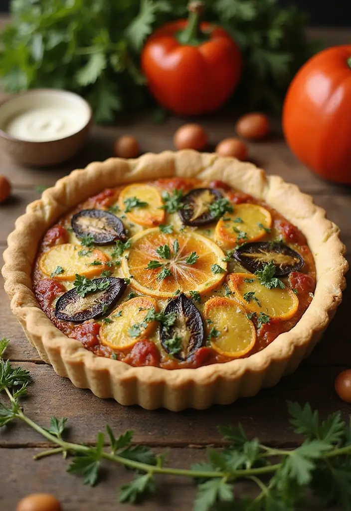 25 Fall Lunch Ideas for Work That Feel Cozy and Comforting 56 25 Fall Lunch Ideas for Work That Feel Cozy and Comforting - 10. Roasted Vegetable Quiche