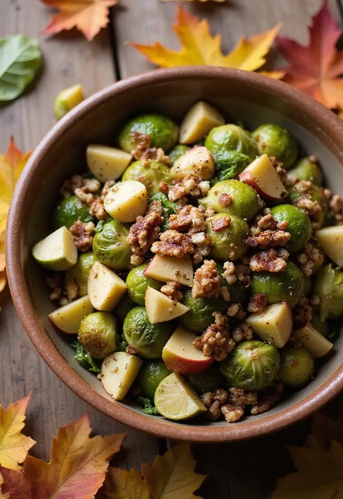 25 Fall Lunch Ideas for Work That Feel Cozy and Comforting 61 25 Fall Lunch Ideas for Work That Feel Cozy and Comforting - 11. Maple Roasted Brussels Sprouts Salad