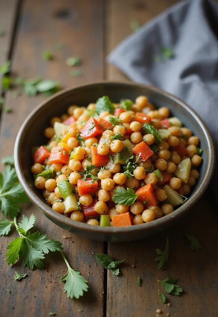 25 Fall Lunch Ideas for Work That Feel Cozy and Comforting 109 25 Fall Lunch Ideas for Work That Feel Cozy and Comforting - 19. Mediterranean Chickpea Salad