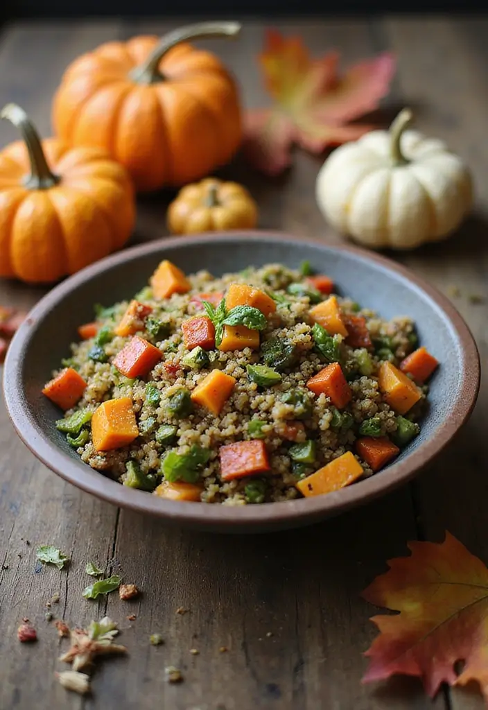 25 Fall Lunch Ideas for Work That Feel Cozy and Comforting 6 25 Fall Lunch Ideas for Work That Feel Cozy and Comforting - 2. Quinoa and Roasted Vegetable Salad