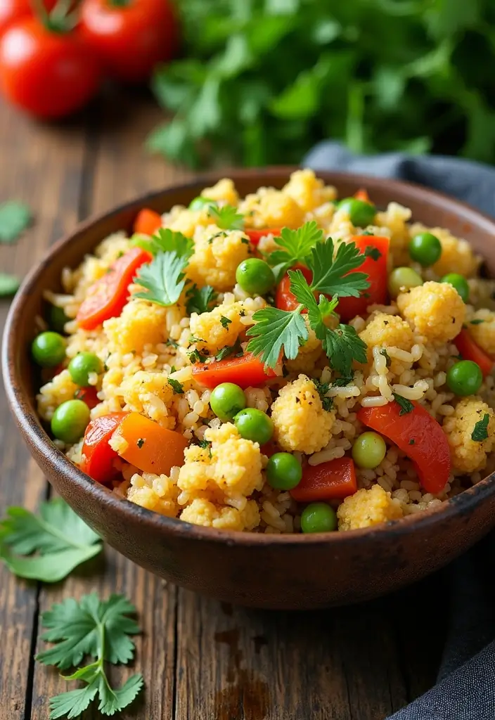 25 Fall Lunch Ideas for Work That Feel Cozy and Comforting 116 25 Fall Lunch Ideas for Work That Feel Cozy and Comforting - 20. Cauliflower Rice Stir-Fry