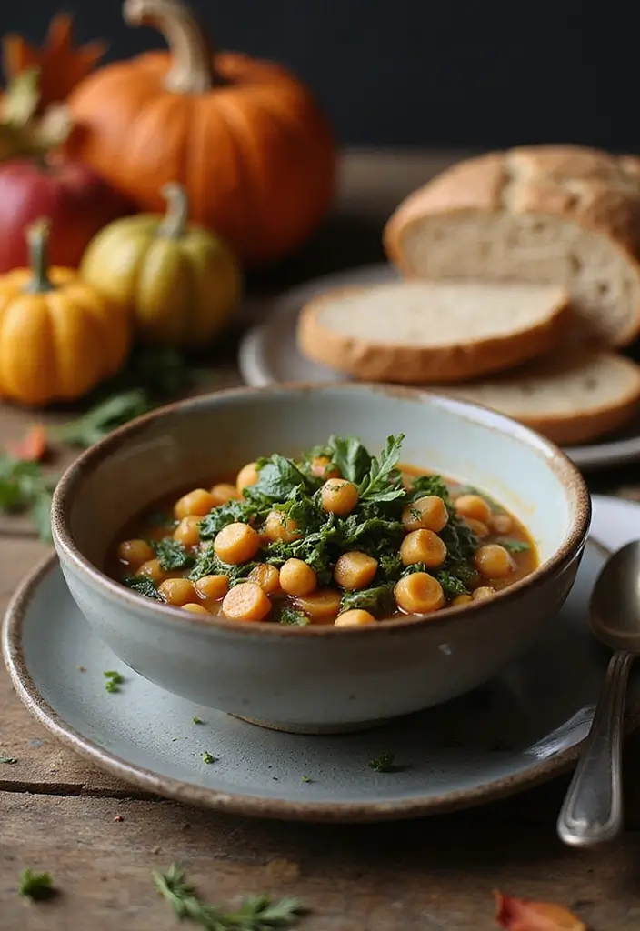 25 Fall Lunch Ideas for Work That Feel Cozy and Comforting 131 25 Fall Lunch Ideas for Work That Feel Cozy and Comforting - 23. Chickpea and Spinach Stew