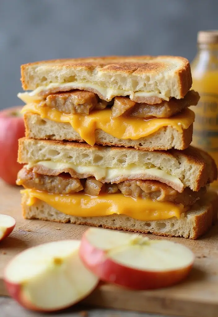 25 Fall Lunch Ideas for Work That Feel Cozy and Comforting 13 25 Fall Lunch Ideas for Work That Feel Cozy and Comforting - 3. Apple and Cheddar Sandwich