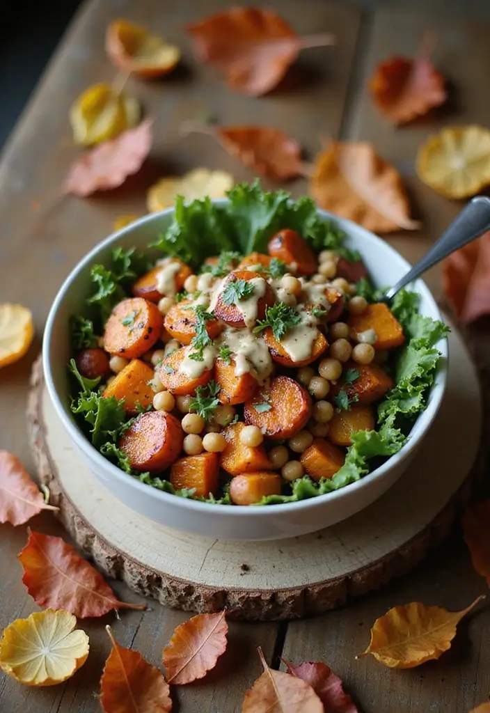 25 Fall Lunch Ideas for Work That Feel Cozy and Comforting 32 25 Fall Lunch Ideas for Work That Feel Cozy and Comforting - 6. Sweet Potato and Chickpea Buddha Bowl
