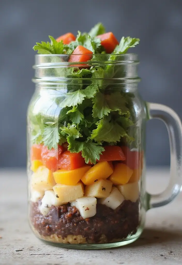 25 Gluten Free Lunch Box Ideas for Work or School 120 25 Gluten Free Lunch Box Ideas for Work or School - 20. Mason Jar Salad