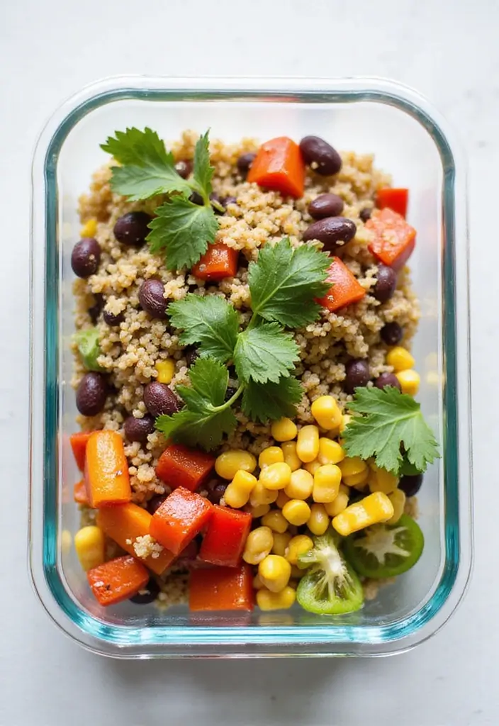 25 Healthy Lunch Prep Ideas for Work to Simplify Your Week 1 25 Healthy Lunch Prep Ideas for Work to Simplify Your Week - 1. Quinoa and Black Bean Salad