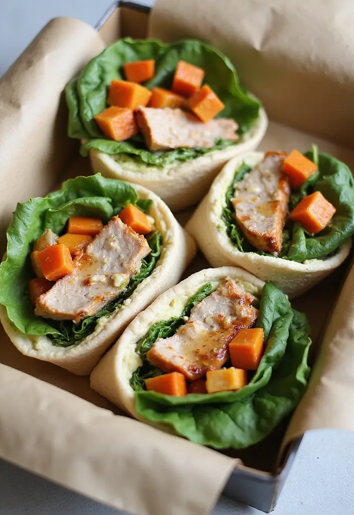 25 Healthy Lunch Prep Ideas for Work to Simplify Your Week 20 25 Healthy Lunch Prep Ideas for Work to Simplify Your Week - 4. Turkey and Spinach Wraps