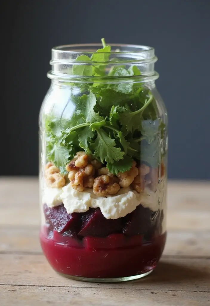 25 Ideas de Lunch para el Trabajo Fáciles y Saludables 65 25 Ideas de Lunch para el Trabajo Fáciles y Saludables - 11. Ensalada de Remolacha y Queso de Cabra