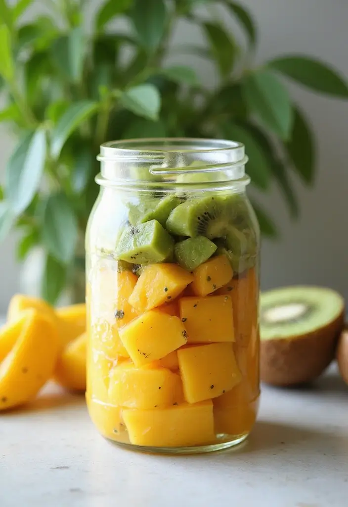 25 Ideas de Lunch para el Trabajo Fáciles y Saludables 84 25 Ideas de Lunch para el Trabajo Fáciles y Saludables - 14. Ensalada de Frutas Tropicales