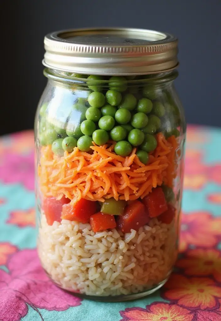 25 Ideas de Lunch para el Trabajo Fáciles y Saludables 98 25 Ideas de Lunch para el Trabajo Fáciles y Saludables - 16. Ensalada de Arroz Integral y Verduras