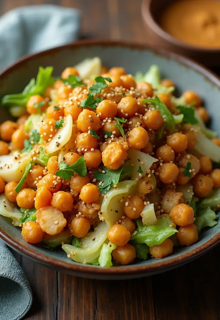25 Low Calorie Meal Prep Lunch Ideas for Weight Control 62 25 Low Calorie Meal Prep Lunch Ideas for Weight Control - 10. Cabbage & Chickpea Stir-Fry