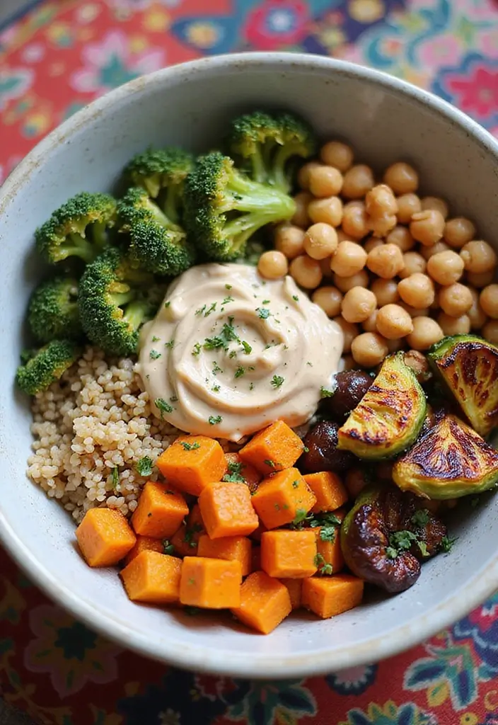 25 Low Calorie Meal Prep Lunch Ideas for Weight Control 69 25 Low Calorie Meal Prep Lunch Ideas for Weight Control - 11. Roasted Veggie Buddha Bowl