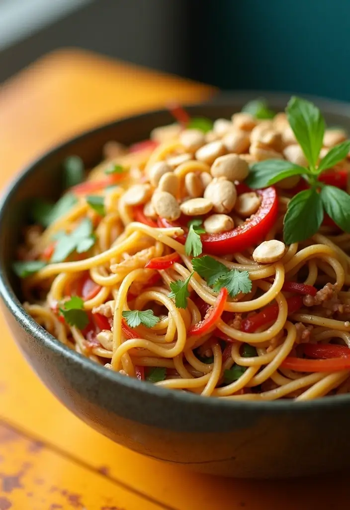 25 Low Calorie Meal Prep Lunch Ideas for Weight Control 95 25 Low Calorie Meal Prep Lunch Ideas for Weight Control - 15. Thai Peanut Noodle Salad