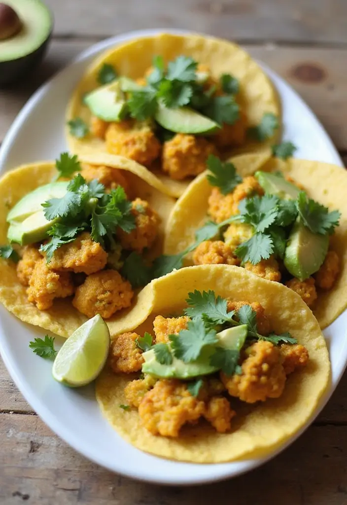 25 Low Calorie Meal Prep Lunch Ideas for Weight Control 128 25 Low Calorie Meal Prep Lunch Ideas for Weight Control - 20. Curried Cauliflower Tacos