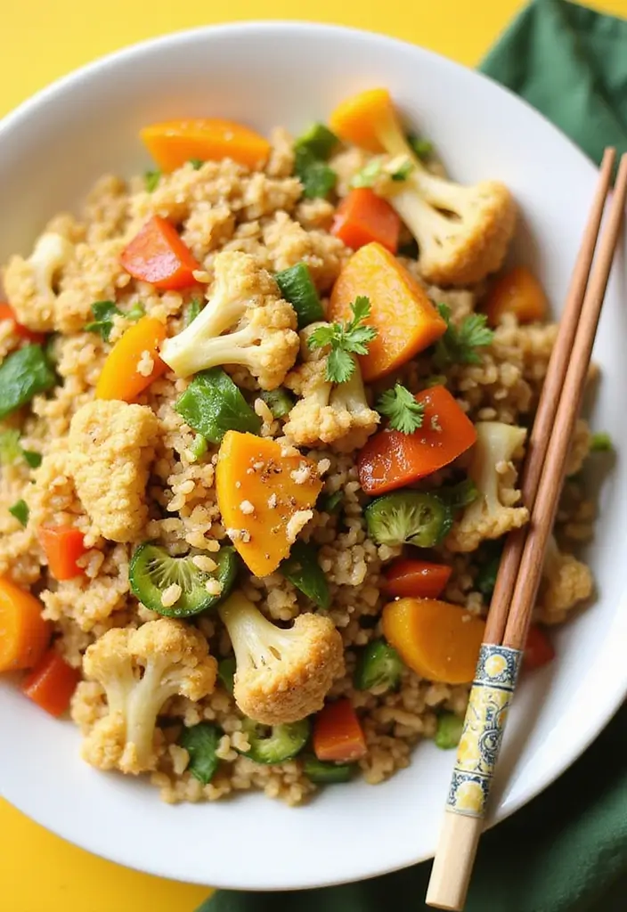 25 Low Calorie Meal Prep Lunch Ideas for Weight Control 57 25 Low Calorie Meal Prep Lunch Ideas for Weight Control - 9. Cauliflower Fried Rice