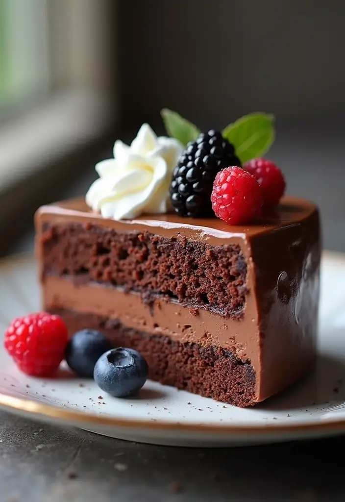 25 Lunch Box Cake Ideas for Boyfriend That Are Cute and Sweet - 10. Chocolate Mousse Cake