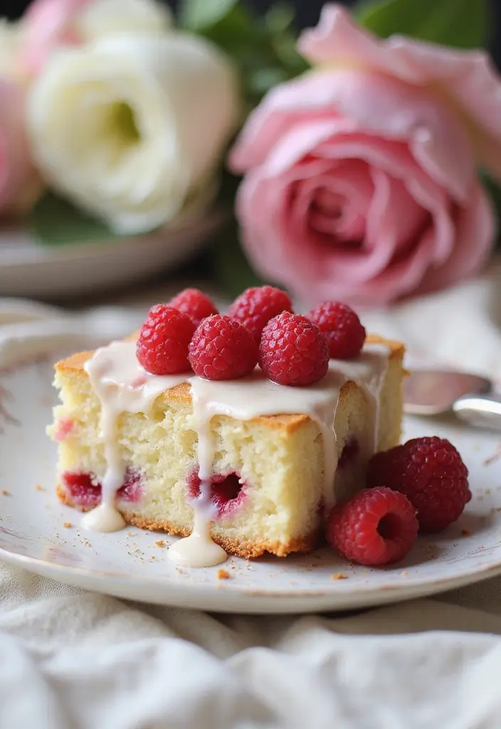 25 Lunch Box Cake Ideas for Boyfriend That Are Cute and Sweet - 14. Raspberry Almond Cake