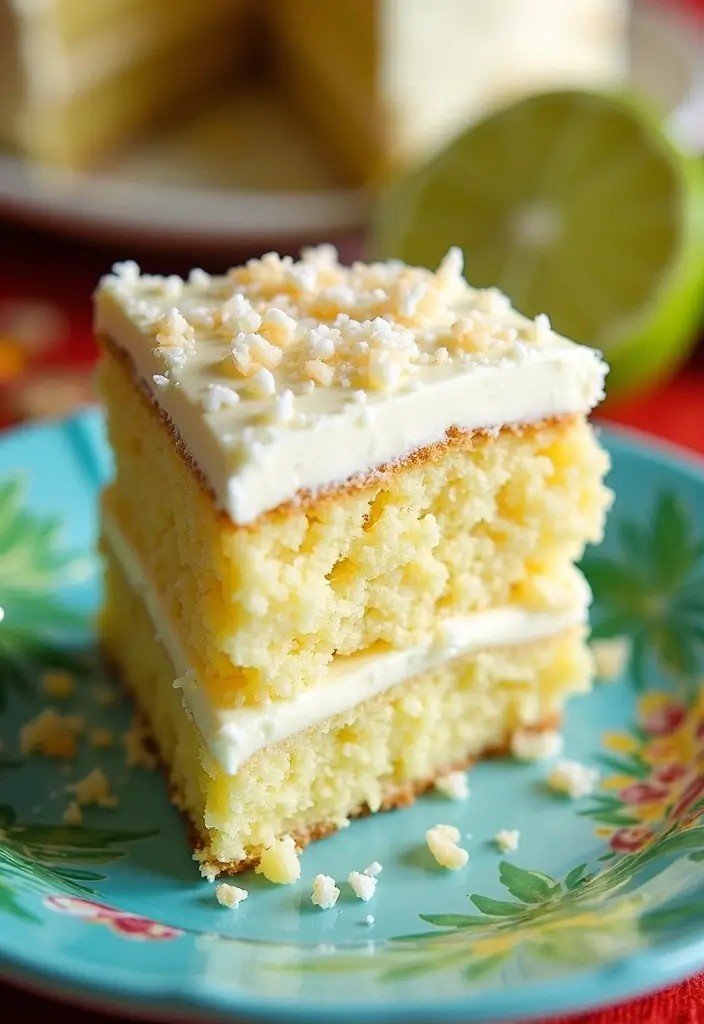 25 Lunch Box Cake Ideas for Boyfriend That Are Cute and Sweet - 17. Coconut Lime Cake