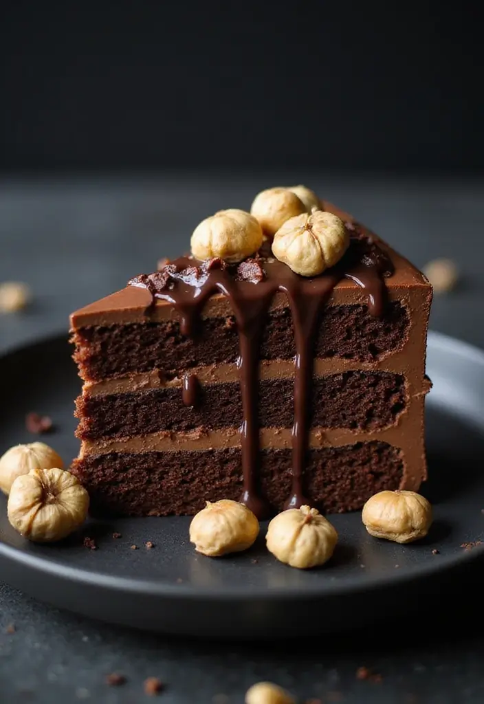 25 Lunch Box Cake Ideas for Boyfriend That Are Cute and Sweet - 20. Chocolate Hazelnut Cake