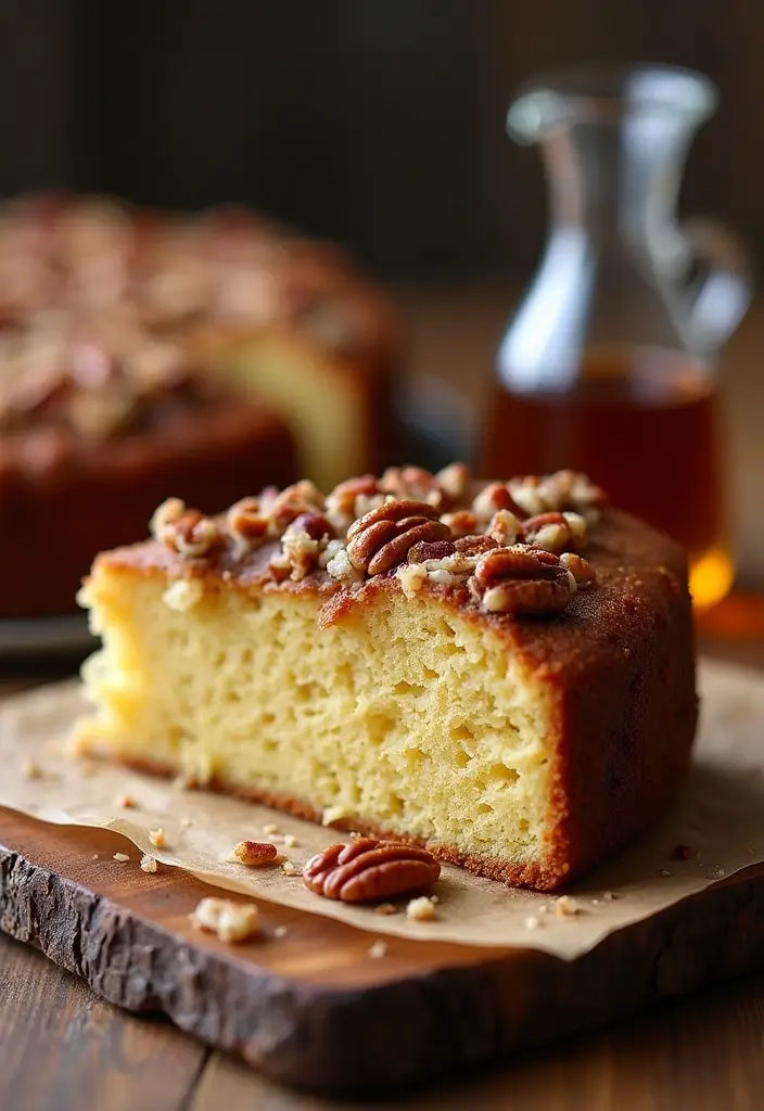 25 Lunch Box Cake Ideas for Boyfriend That Are Cute and Sweet - 21. Maple Pecan Cake