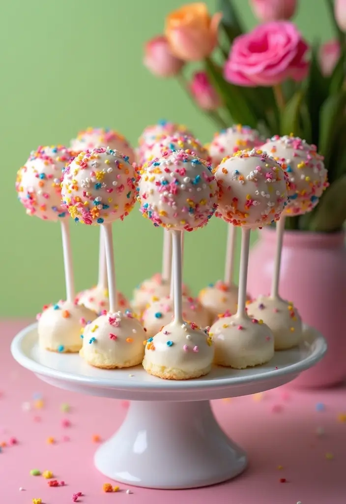 25 Lunch Box Cake Ideas for Boyfriend That Are Cute and Sweet - 4. Funfetti Cake Pops