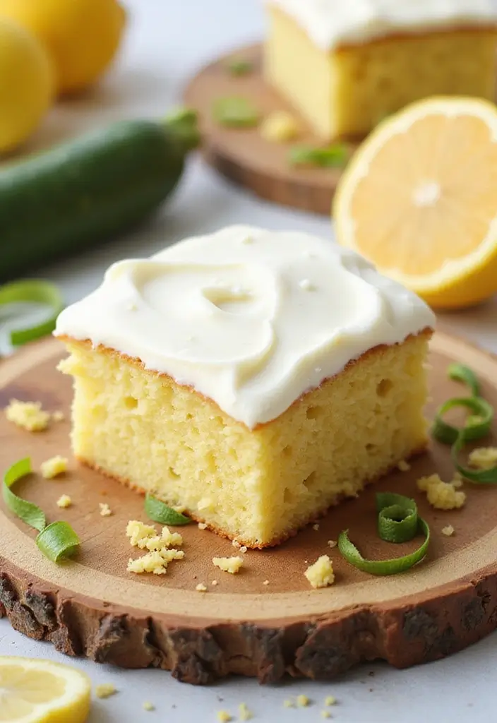 25 Lunch Box Cake Ideas for Boyfriend That Are Cute and Sweet - 5. Lemon Zucchini Cake with Cream Cheese Frosting