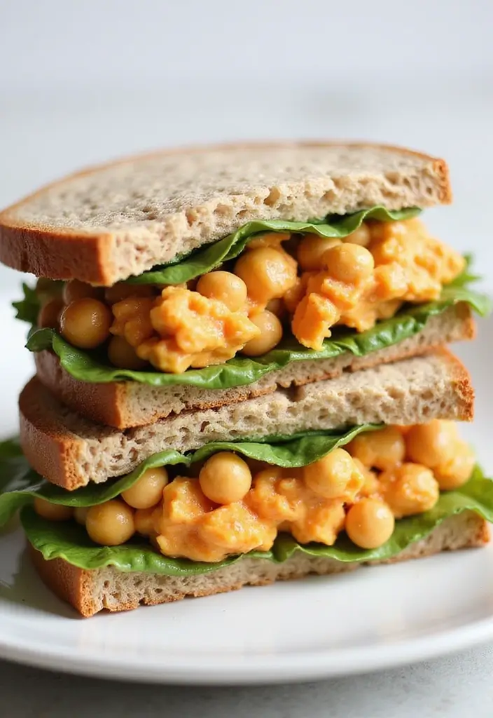 25 Lunch Box Ideas for Adults That Make Packing Easy 70 25 Lunch Box Ideas for Adults That Make Packing Easy - 12. Chickpea Salad Sandwich