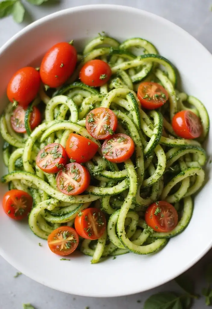 25 Lunch Box Ideas for Adults That Make Packing Easy 75 25 Lunch Box Ideas for Adults That Make Packing Easy - 13. Zucchini Noodles with Pesto