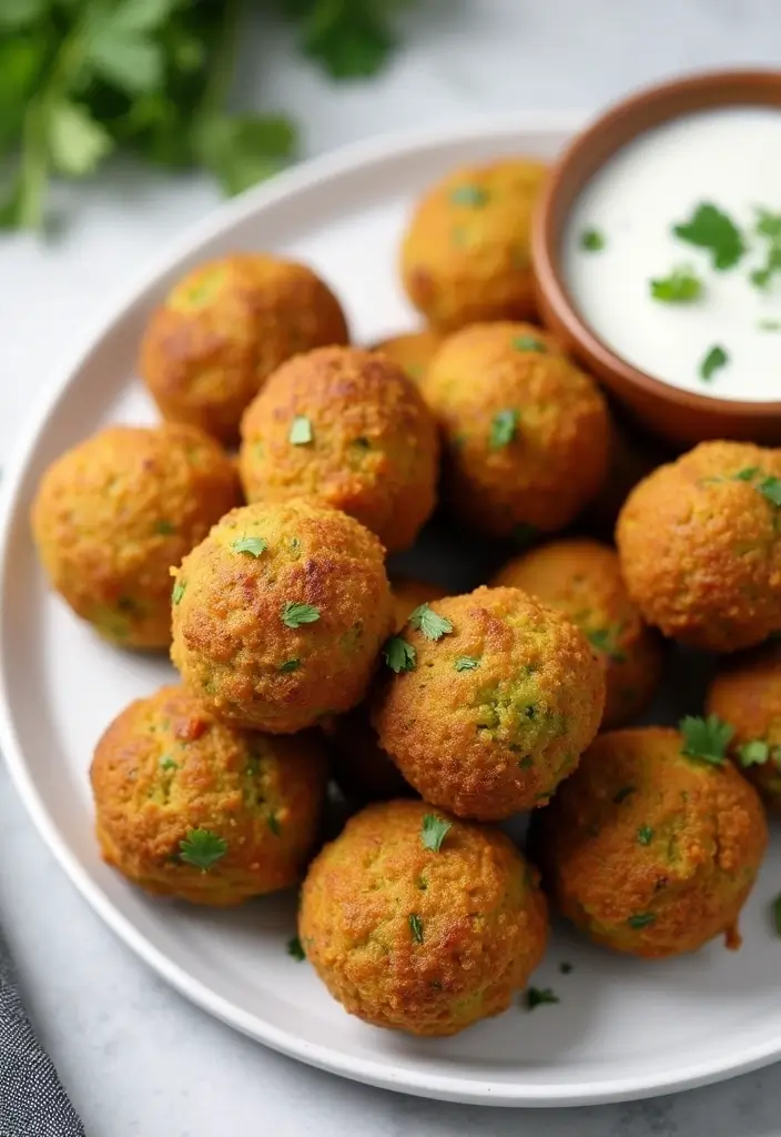 25 Lunch Box Ideas for Adults That Make Packing Easy 87 25 Lunch Box Ideas for Adults That Make Packing Easy - 15. Baked Falafel with Tzatziki