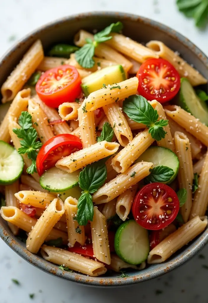 25 Lunch Box Ideas for Adults That Make Packing Easy 94 25 Lunch Box Ideas for Adults That Make Packing Easy - 16. Whole Wheat Pasta Salad