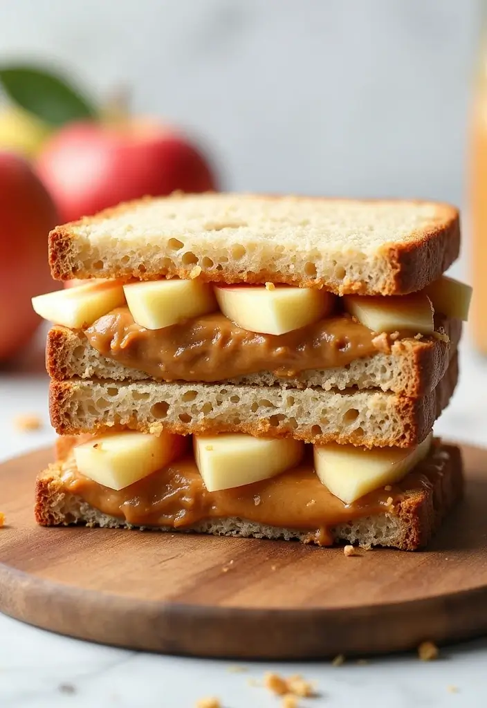 25 Lunch Box Ideas for Adults That Make Packing Easy 151 25 Lunch Box Ideas for Adults That Make Packing Easy - 25. Apple Almond Butter Sandwich